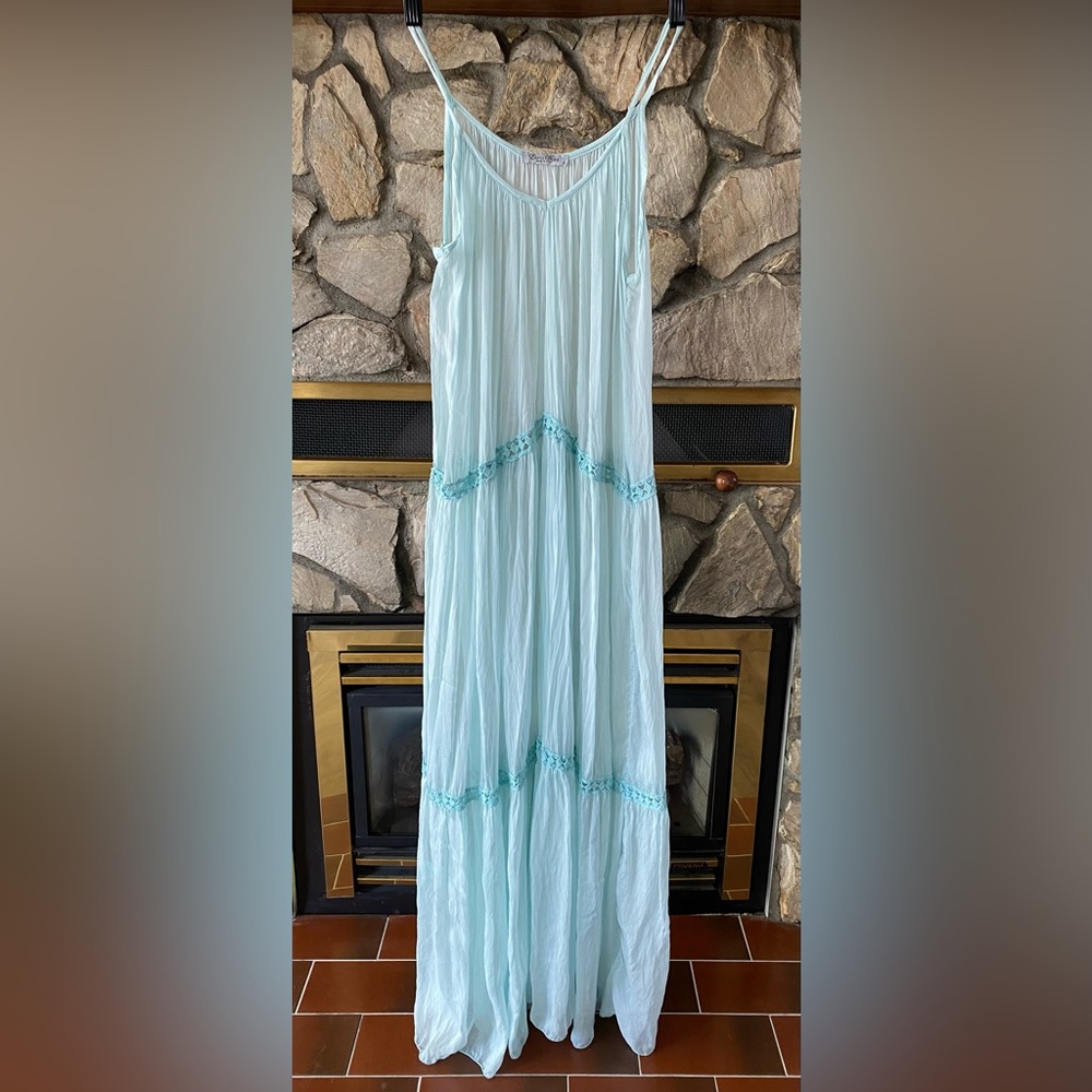 Elana Baldi Silk Sheer Dress